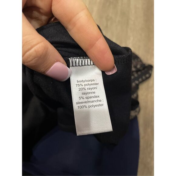 Maurices Large Paisley Sleeves Ponte Knit Shift Dress - Picture 6 of 7